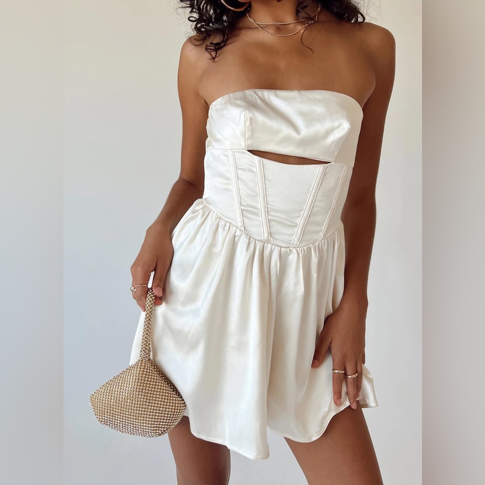 OVER THE MOON ROMPER CHAMPAGNE